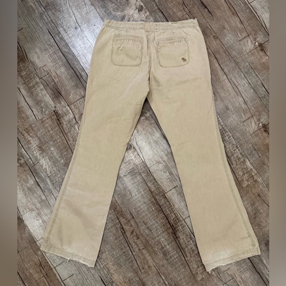Vintage Abercrombie & Fitch Women’s Khaki Cotton Pants Size M - Picture 7 of 10